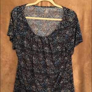 Worthington Short Sleeve Scoop Neck Top